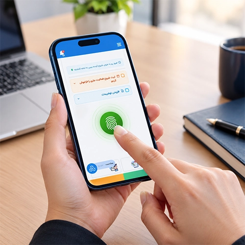 نحوه ثبت حضور و غیاب در نرم افزار تایماز